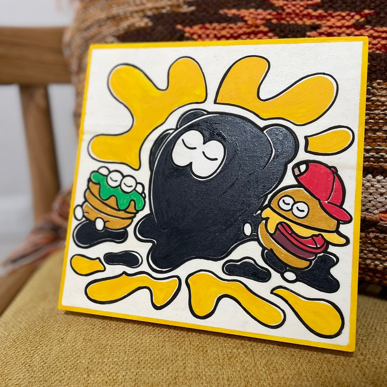 【木製】手描きキャンバス